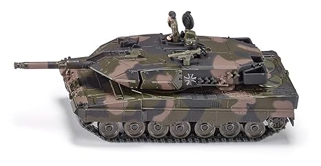SIKU 4913, Kampfpanzer, Metall/Kunststoff, 1:50, Kettenfahrzeug, Aufkleberbogen, Tarnfarben