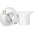 LOZAEVE 17mm Silicone Flange Inserts for Spectra S1 S2, Medela Breast Pump Shields, Freestyle, Harmony, Sonata to Reduce 24mm Elastic Nipple Tunnel Down to 17mm; Also Fits Freemie 25mm Cups; 2pc/Each