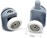 YUANQIAN 8 Pack Shower Door Rollers Wheels 25mm Curved Fit (4/4) view 2