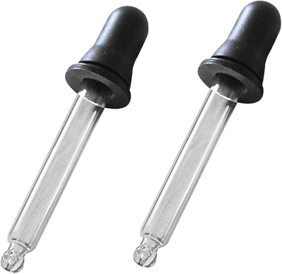 Medisure Eye Dropper Glass Pipette 75mm Clear Tubes x2 Medical Lab Use
