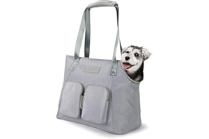 Pet Purse for Small Dogs and Cats, LitaiL Dog Carrier Purse with Pockets for Added Convenience - Pet Travel Tote Bag Comes with A Safety Tether and is Suitable for Use on The Subway/Walking/Hiking