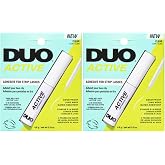 DUO Active Clear Eyelash Glue - Water-Resistant & Long-Lasting Lash Adhesive for Strip Lashes, 0.16 oz, 2 Pack