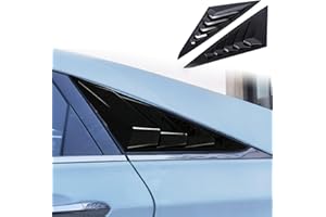 Xhfarce for Hyundai Sonata 2011 2012 2013 2014 Accessories Racing Style Rear Side Window Louvers Side Window Scoop Covers Vent Auto Exterior Decoration Accessories 2PCS(Glossy Black)