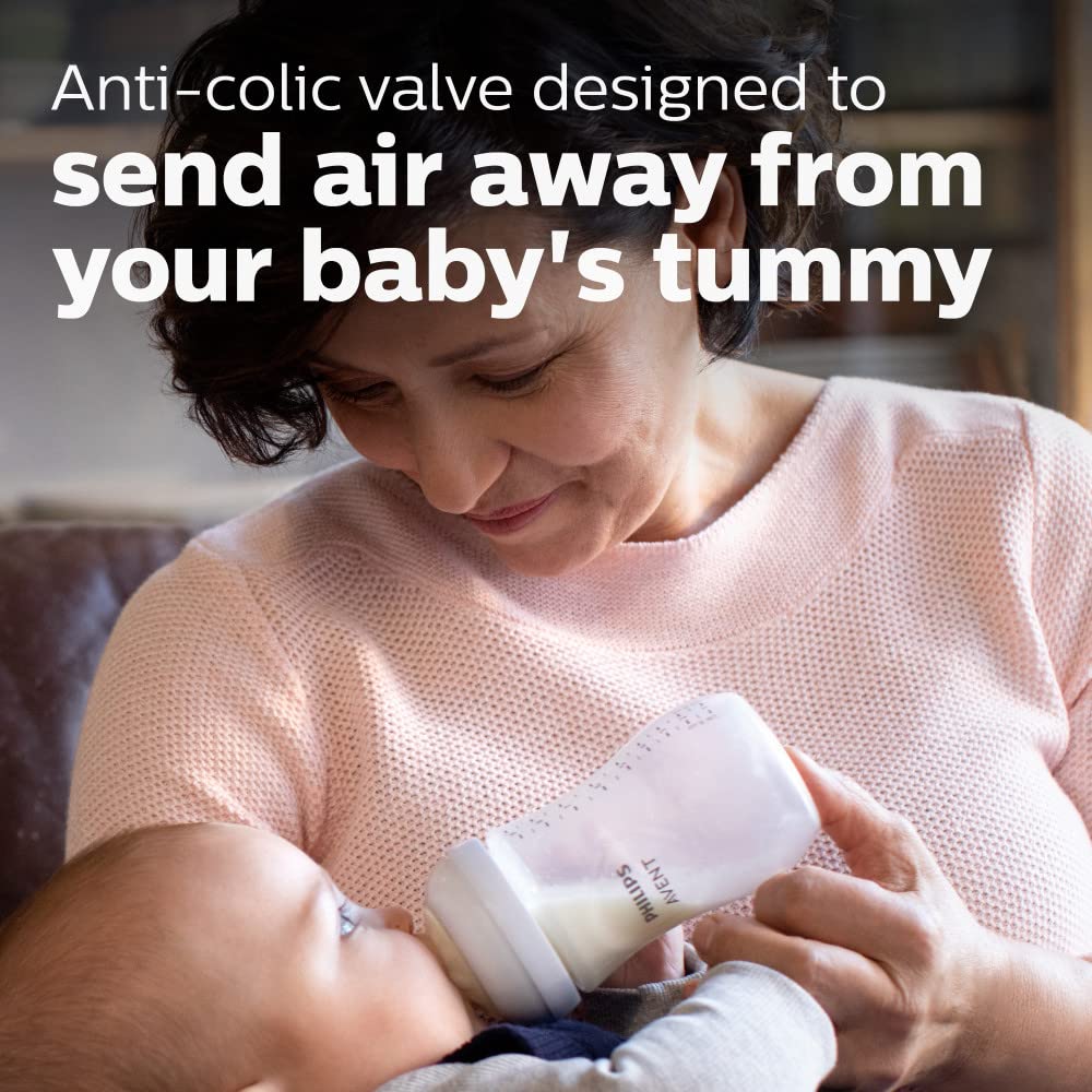 Philips AVENT Natural Baby Bottle with Natural Response Nipple, Gift Set Sea Design, SCD838/05
