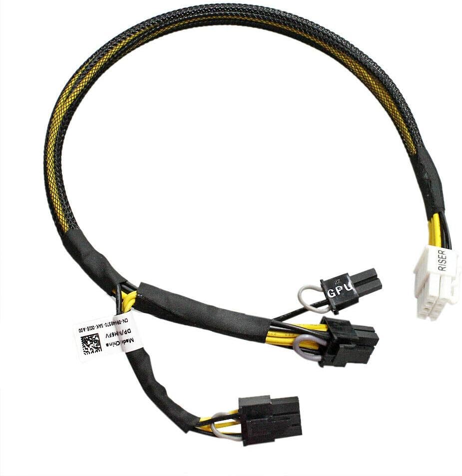 ZAHARA GPU Power Cable Replacement for Dell R720 R730 R7910 9H6FV Riser to GPGPU 09H6FV 0N08NH, Black - Image 3