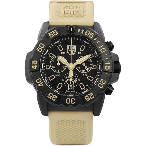 LUMINOX 防水ナイロンバンド時計 ベージュ Amazon.com: Luminox Navy Seal Foundation Military Watch, 45 mm