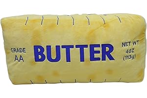 Realistic Butter Plush Throw Pillow for Home Decor Kawaii Food Shaped Gift Idea Soft and Jumbo Stuffed Pillow for Valentine's