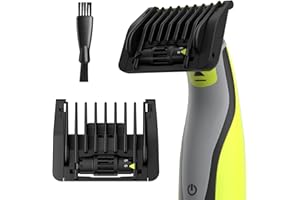 TRESBOUTIQUE 6-in-1 Adjustable Guards for Hybrid Electric Trimmer QP2520 QP2530 QP2630 QP2620 QP2510 QP2521 QP2522 QP2531 QP6510, Guide Comb O Blade 6 Length Settings Optional From 1-6mm with Cleaning Brush