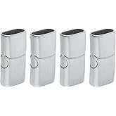 uxcell 10mmx5mm Flat Leather Clasp, 4Pcs Bracelet Clasps Flat Closure End Caps for Bracelet Craft Making Supplies DIY, Silver