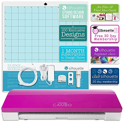 Silhouette Cameo 3 Limited PINK Edition Bluetooth Educational Bundle Oracal Vinyl, Guides, Class, Membership and More