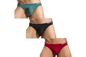 BRAVE PERSON A1168 Silky Soft Shorts Men Bikini Underwear Wide Belt Toning Briefs