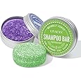 LIYALAN Lavender and Peppermint Shampoo Bar for Hair Solid Soap(2 Pack),Deep Cleansing Hair Shampoo for Fine & Oily Hair