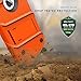Zizo BOLT Series compatible with iPhone 6 Plus Case Military Grade Drop Tested Tempered Glass Screen Protector Holster iPhone 6S Plus ORANGE BLACK
