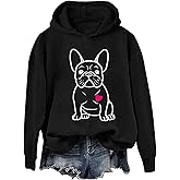 Doiurcs French Bulldog Hoodie & Sweatshirt Funny Dog Lover Valentines Day French Bulldog Sweater For Women Men