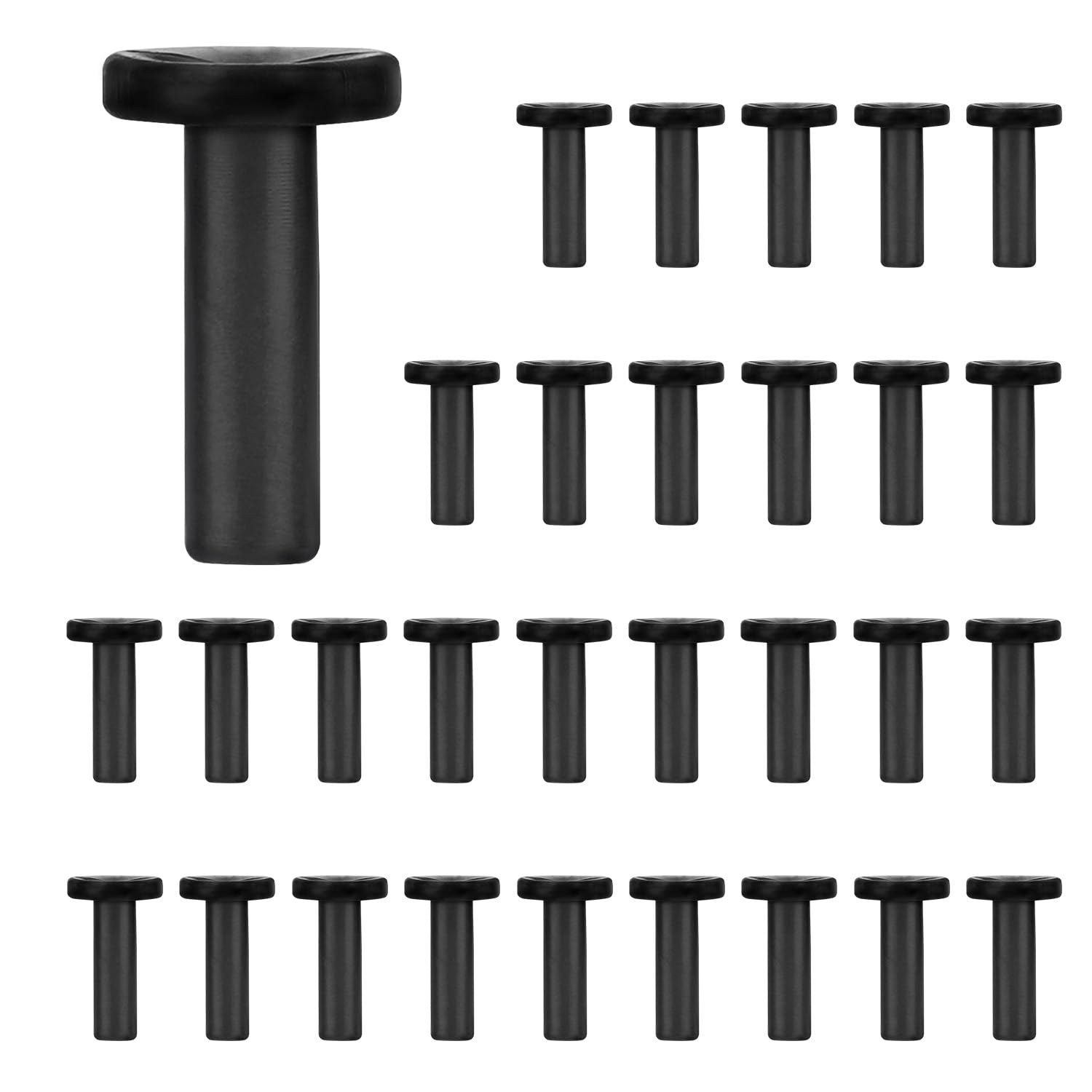 Photo 1 of 30pcs 1/4" Drip Irrigation End Plug Fittings, Quick Connect Push-to-Fit Connectors End Cap for 1/4 Inch Tubing Drip Irrigation Parts for Garden Lawn Greenhouse Systems (Black)