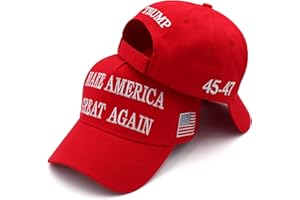 HIWELOVE MAGA Hat Trump Hat Trump Merchandise Shirt 45-47 Red Dark MAGA Hat Trump 2024 Make America Great Again Baseball Cap