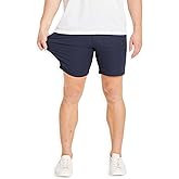 Mugsy Men’s Chinos Shorts, 4-Way Stretch Khaki Shorts for Men, Comfortable, Classic Fit, 9" Inseam