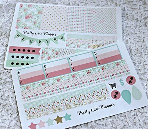 Weekly Planning Stickers / Spring Flower / Erin Condren Stickers / Happy Planner Stickers / Planner sticker set / Planner Decor