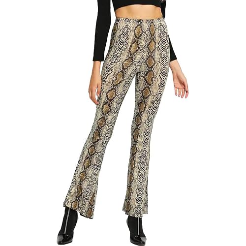 Hengshikeji Clearance Pants for Womens, High-Waist Women Floral Loose Wide Leg Pants Bell-Bottoms Lounge Yoga Trousers