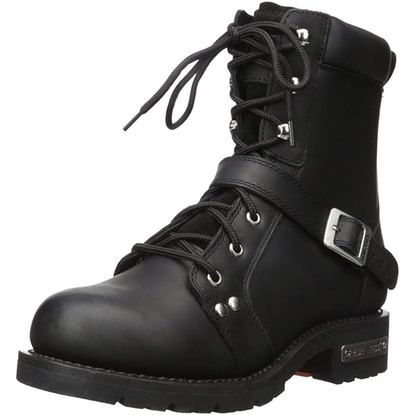 Biker Boots Harley-Davidson Mens Rambert Leather Black Boots 12 US