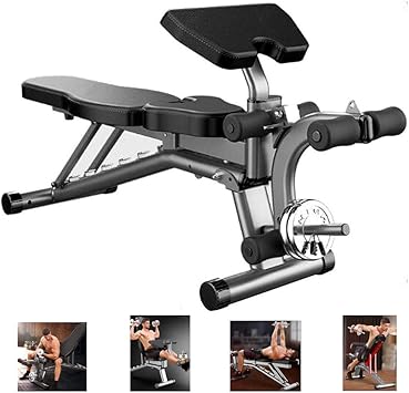 LieYuSport Banco de Musculación Multifuncional,Banco de ...