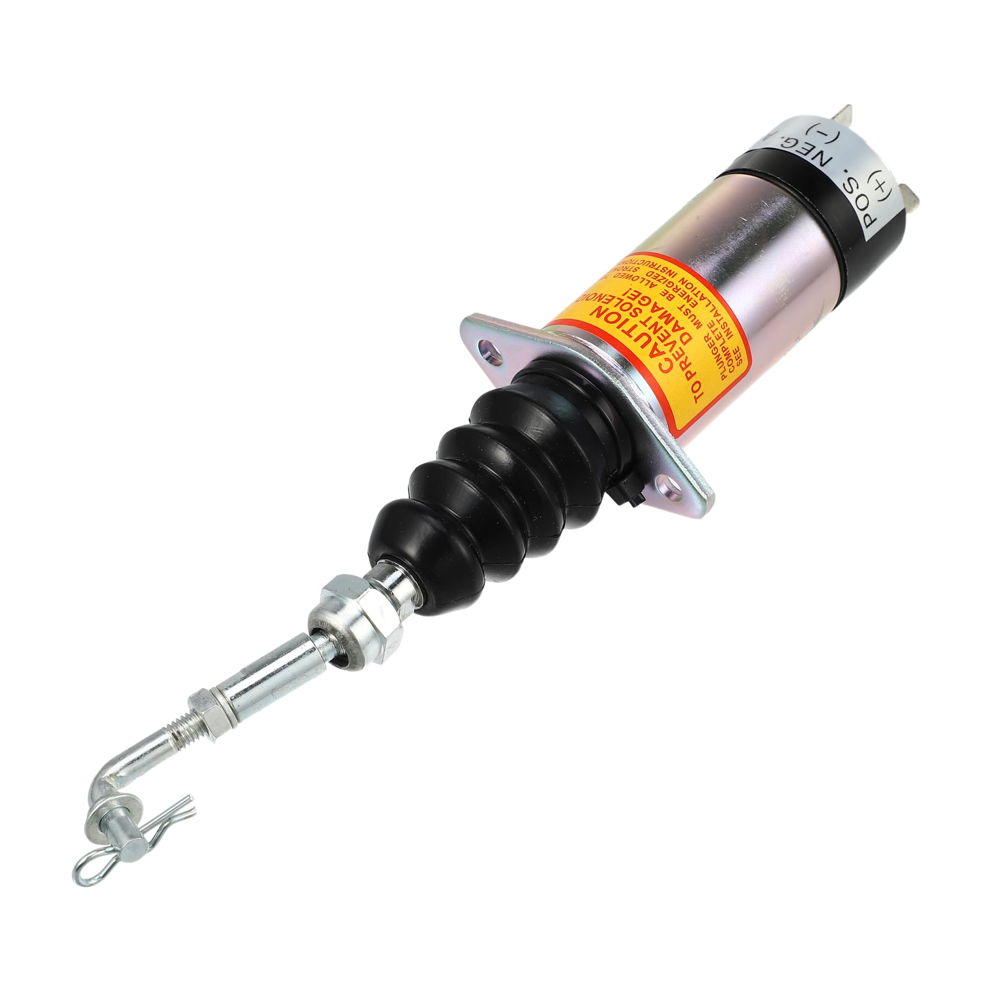 Photo 1 of ACROPIX Fuel Shut Off Stop Solenoid Valve 1502-12D6U2B2S2A/307-2546 Fit for Woodward 307-2546 Diesel Engine - Pack of 1 Black