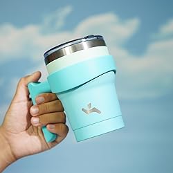 Konokyo 10 oz Tumbler with Handle and 2 Straw 2