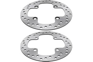 M MATI 2 PCS Rear Left/Right Brake Disc Rotor for Yamaha Grizzly 550 YFM550 2009-2014 Grizzly 700 YFM700 2007-2020 1HP-F582V-