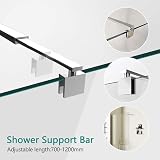 EMKE 700-1200mm Shower Screen Support Bar Wet Room Glass Bracket 8-10mm Chrome view 2