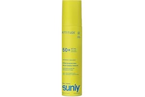 ATTITUDE Kids Mineral Sunscreen Lightweight Lotion SPF 50, Broad Spectrum Zinc Oxide, EWG Verified, Non-Nano, Water-Resistant