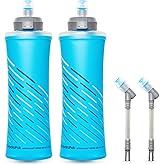 HydraPak UltraFlask Speed (500ml or 600ml) - Collapsible Soft Flask Water Bottle for Hydration Vests and Running Packs with Easy Open Cap