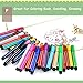 Magicdo 24 Colors Kids Markers with Stamps Bonus, Washable Fine Tip Coloring Marker Pens with Storage Case