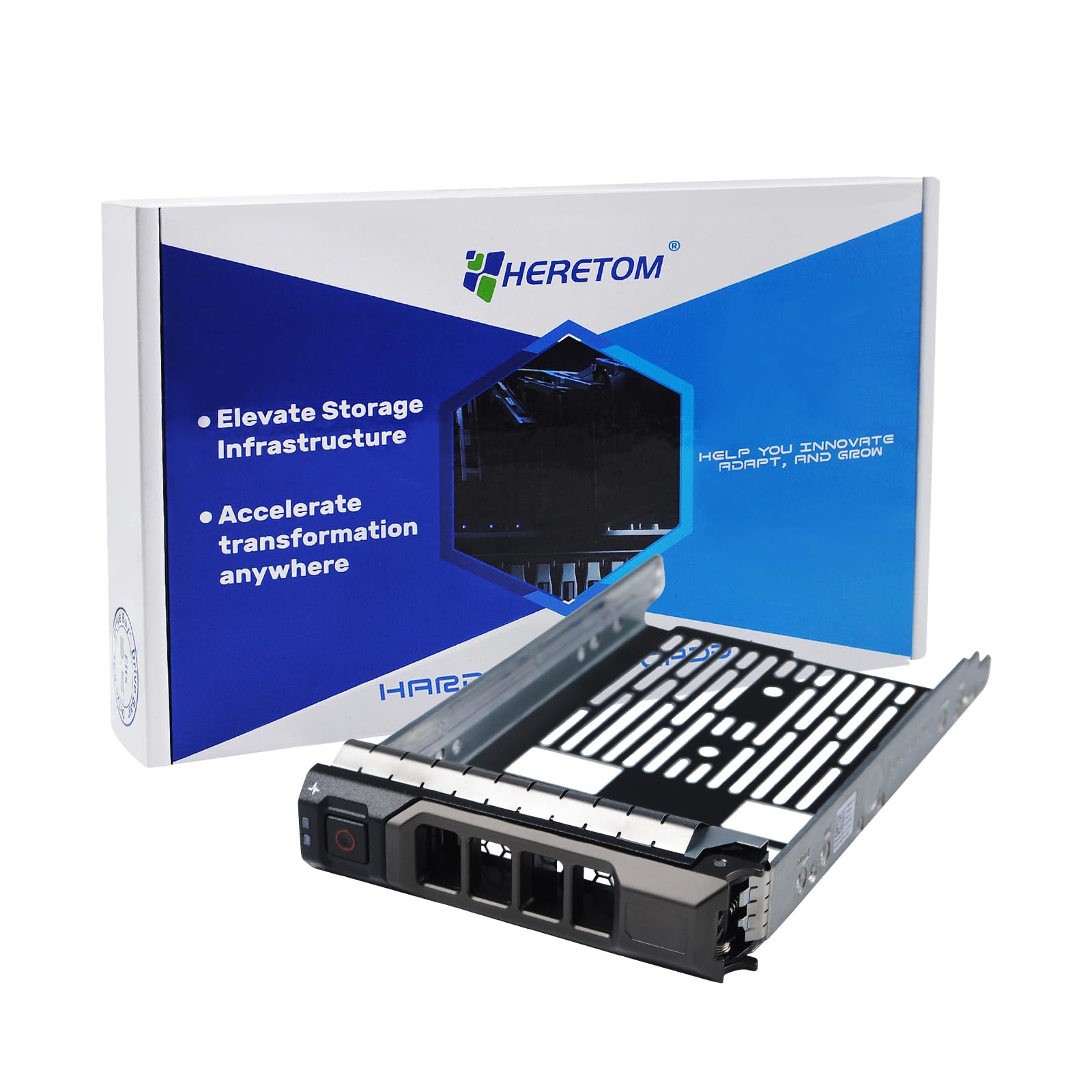Heretom F238F 3.5" LFF Hard Drive Tray Caddy For Dell R310 R320 T320 R410 R420 T410 T420 R510 R520 R530 T610 R610 R620 T620 R630 T710 R710 R720xd R810 MD3200 NX3000
