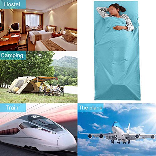 Goodlee Sleeping Bag Liner,Portable Single Soft and Breathable Sleeping Bag Liner for Traveling,Camping,Hiking and Outdoor Activities Hotel