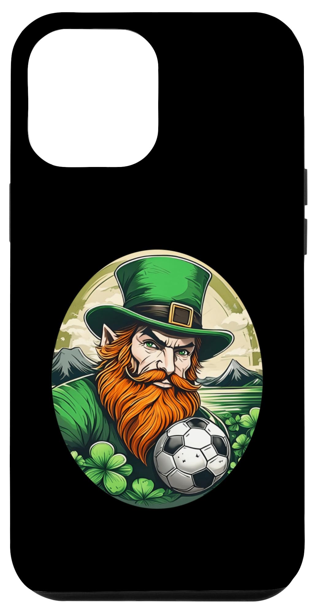 iPhone 15 Pro Max St. Patrick's Day Shamrock St Paddy's Day Football Soccer Case