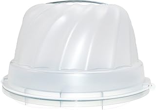 Rotho Gugelhupf Weiß Kuchenbehälter Kuchen Transport Behälter Tragegriff 30,5 x 28,5 x 17,5 cm