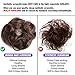 Bella Hair Messy Bun Hair Piece Real Human Hair Scrunchies for Women Instant Curly Up-do Hair Extension (#2 Dark Brown)