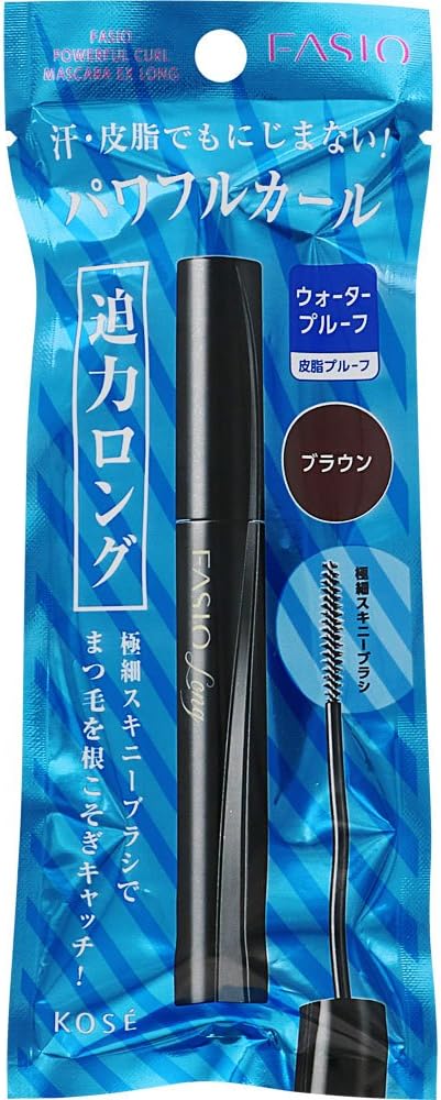 Amazon ファシオ パワフルカール マスカラ Ex ロング ブラウン Br300 5g Fasio ファシオ ビューティー 通販