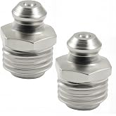 Hordion 25pcs M8 Hydraulic Grease Fitting, 8mm x 1mm Male Thread | Zerk Fitting Nipple Nozzle