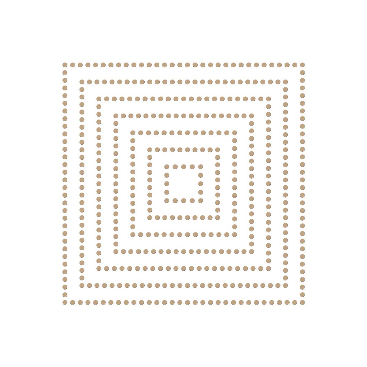 Spellbinders Glimmer Foil Plate Essential Gimmer Squares Metal, GLP-151