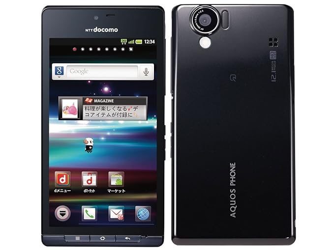 Amazoncom Sharp Sh 01d Aquos Black Unlocked International Jpn