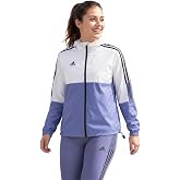 adidas Women's Tiro Lightweight Athletic Windbreaker | Full Zip Hooded Running &amp; Soccer Jacket with Pockets, Made with 100% Recycled Polyester