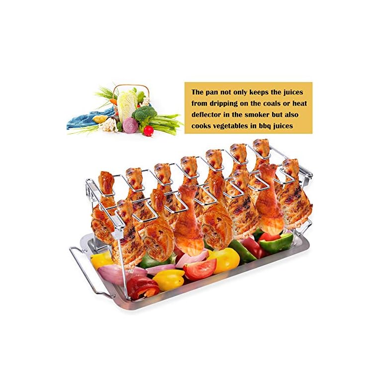 AISHN Chicken Leg Rack for Oven & Grill, Chicken Wing Grill Rack, BBQ