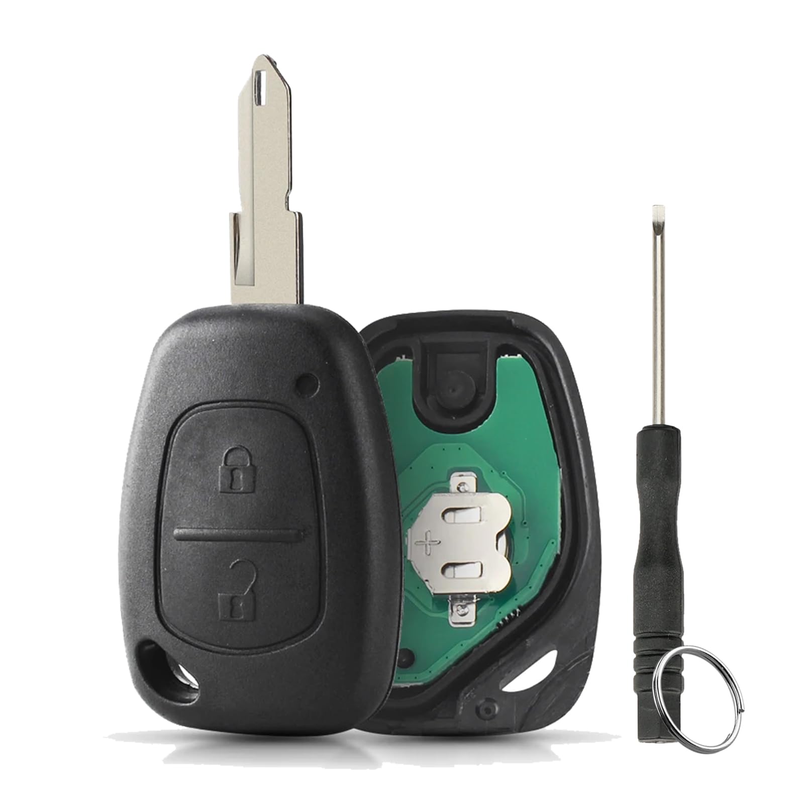 2 Buttons 433MHz Remote Key for Vauxhall Vivaro Key Fob for Renault Master 2 Key Fob Renault Traffic Key Fob Renault Kangoo Key Vauxhall Movano Remote Key Fob