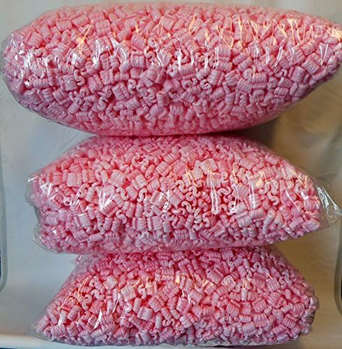 10.5 Cu. Ft. Pink Packing Peanuts Fast Shipping