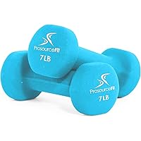 ProsourceFit Set of 2 Neoprene Dumbbell Coated for Non-Slip Grip
