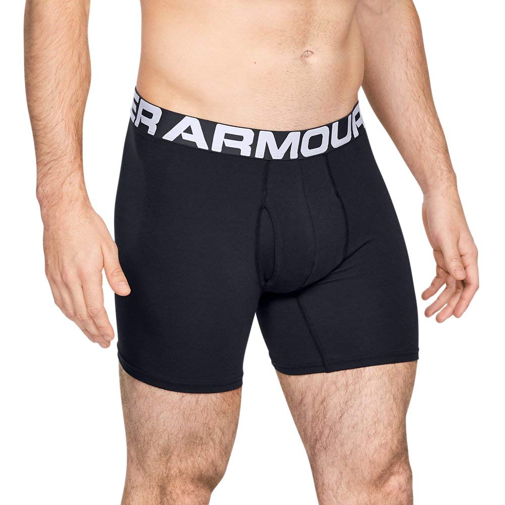 Under Armour Men Charged Cotton 6in 3 Pack, Men's Boxer Briefs Offering Complete Comfort, Fast-Drying Men's Underwear