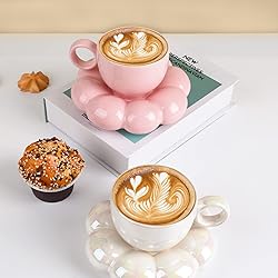 Koythin Ceramic Coffee Mug with Saucer