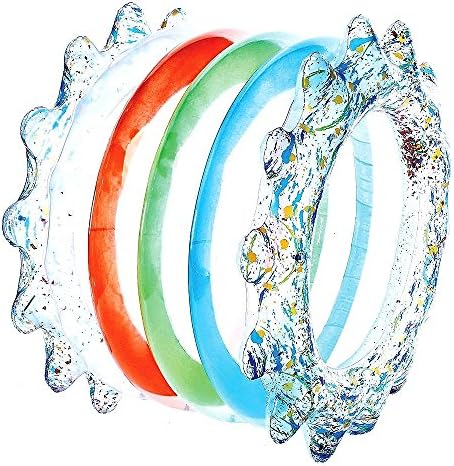 Inflatable Water Wheel. This Cool Big Blow Up Original Float Lounger Pool Toy. Painted Is Great For Adults To Swim, Slide On Water, River, Lake, Swimming Pool, Water Park. (Adventure 54")