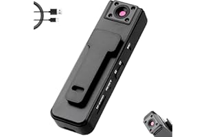 1080P Body Camera, 180° Rotatable Lens Wearable Recorder, Multiple Memory Card Bundle Options, Night Vision Action Cam for Cy